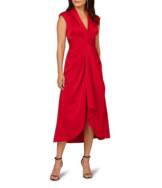 Aidan Mattox MD1E209680 Satin Cocktail Dress