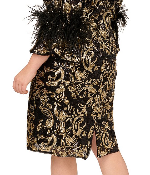 Wholesale Adrianna Papell AP1E212767 Sequin Bell Sleeves Cocktail Dress