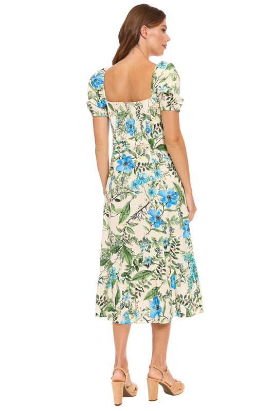 London Times T10265M Cream/Blue back