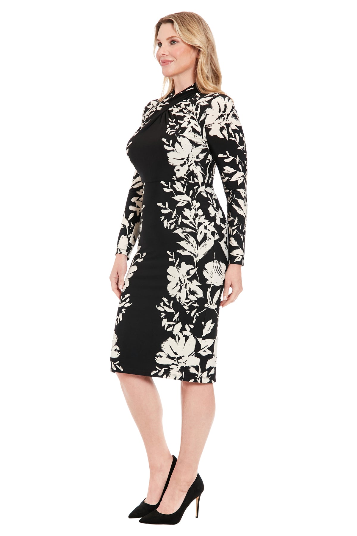 London Times T7593M Black/Cream side
