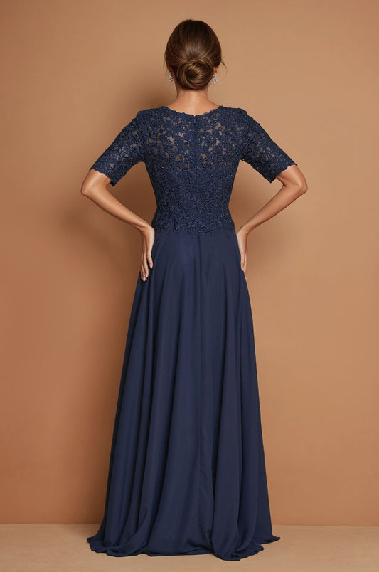 Mini Sleeve Lace Mother Of The Bride Dress