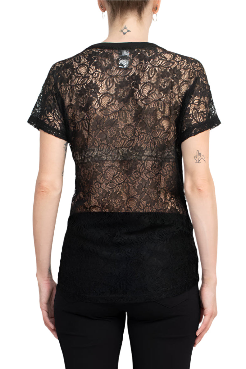 Alberto Makali Crew Neck Short Sleeve T-shirt - PINK - back