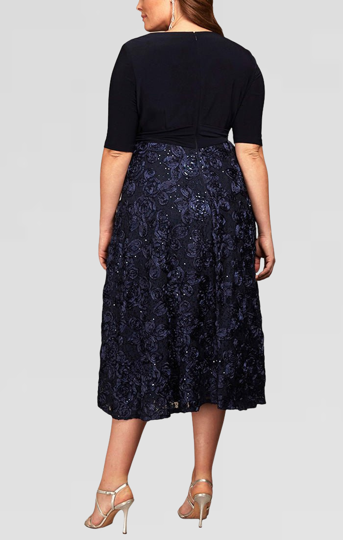 Plus Size Lace Cocktail Dress Alex Evenings 4121465