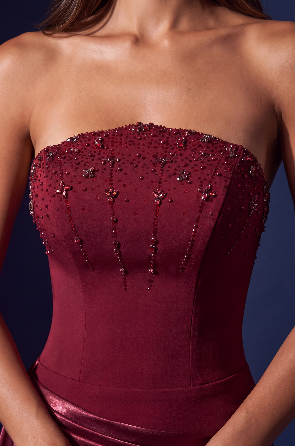 Close-up of the beaded bodice