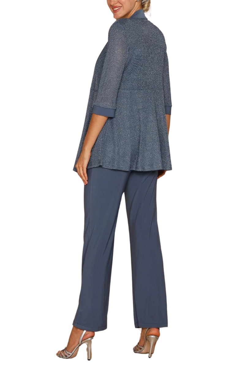 R&M Richards Mother of the Bride Pantsuit - Wholesale - Smoke - Back