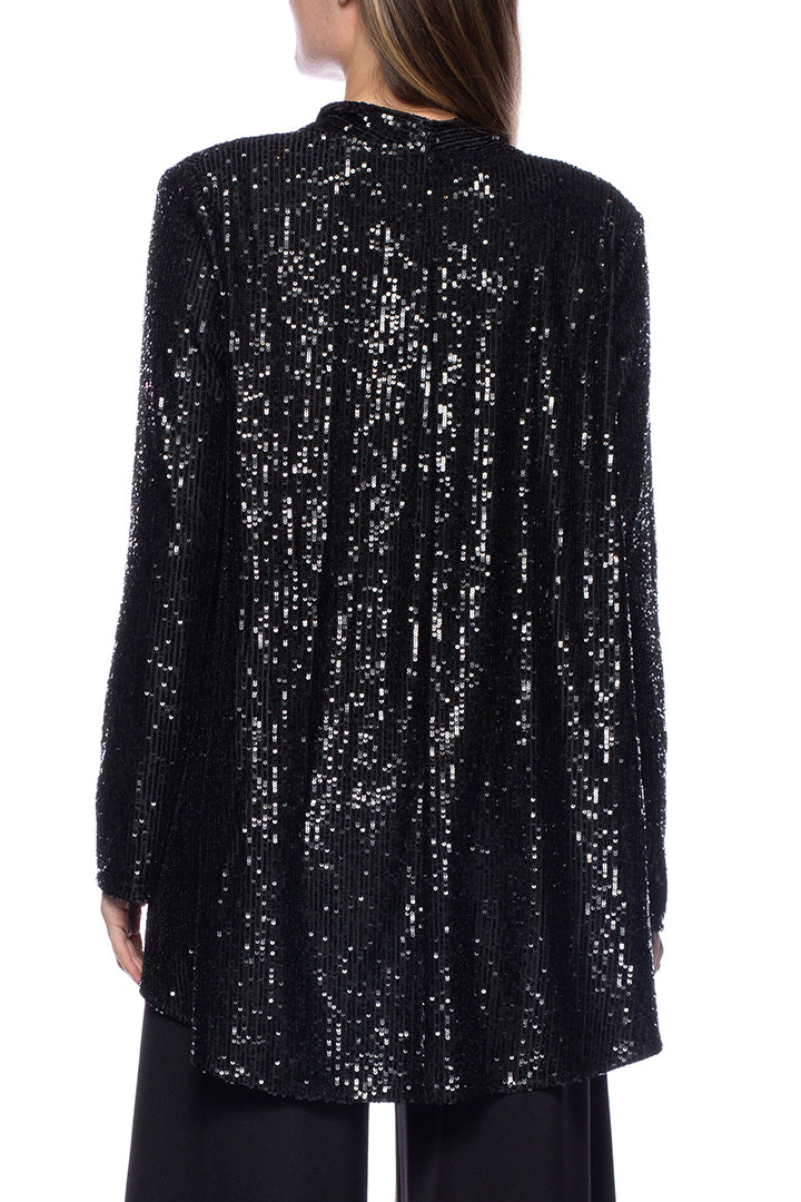 Marina sequin tank & jacket - BLACK - BACK
