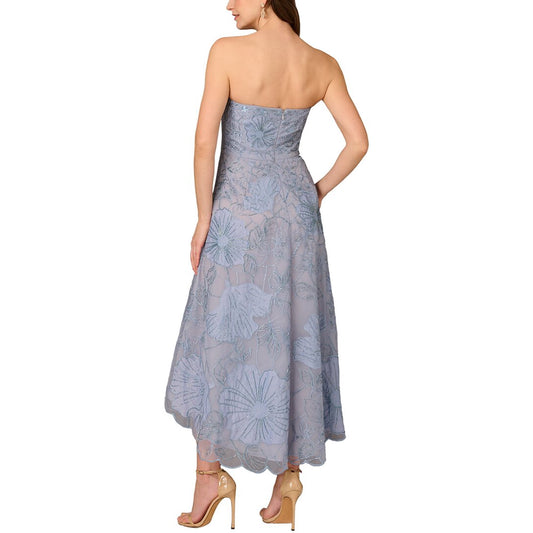 Aidan Mattox MD1E209554 Strapless High Low Floral Dress