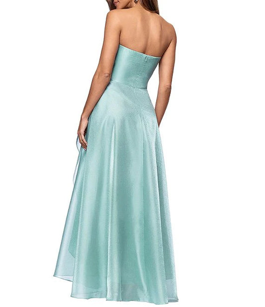Strapless Ruffle Long Dress Xscape 6854XA