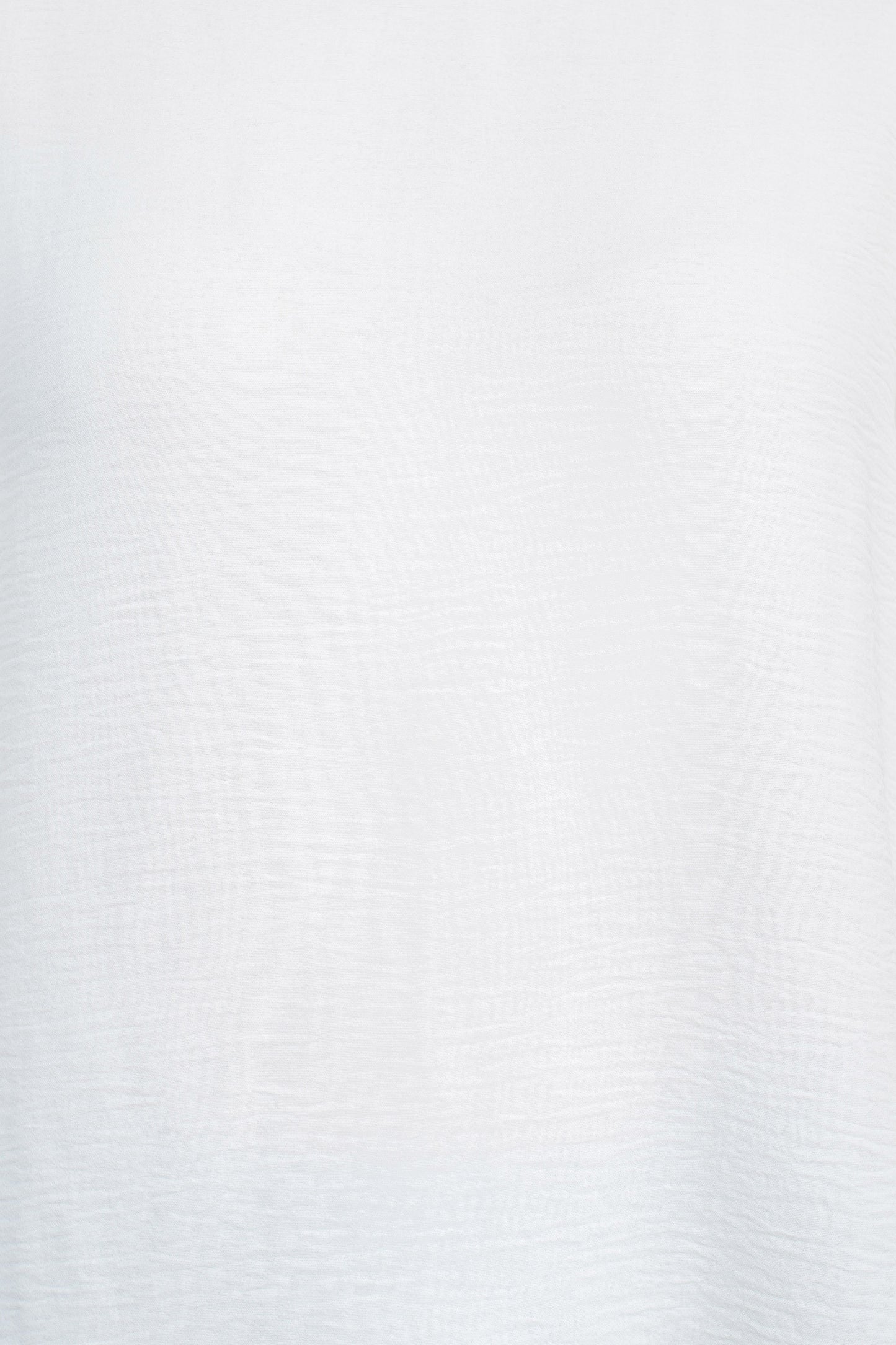 Counterparts Round Neck Bishop Long Sleeves Smocked Cuffs Crepe Top - IVORY - FABRIC