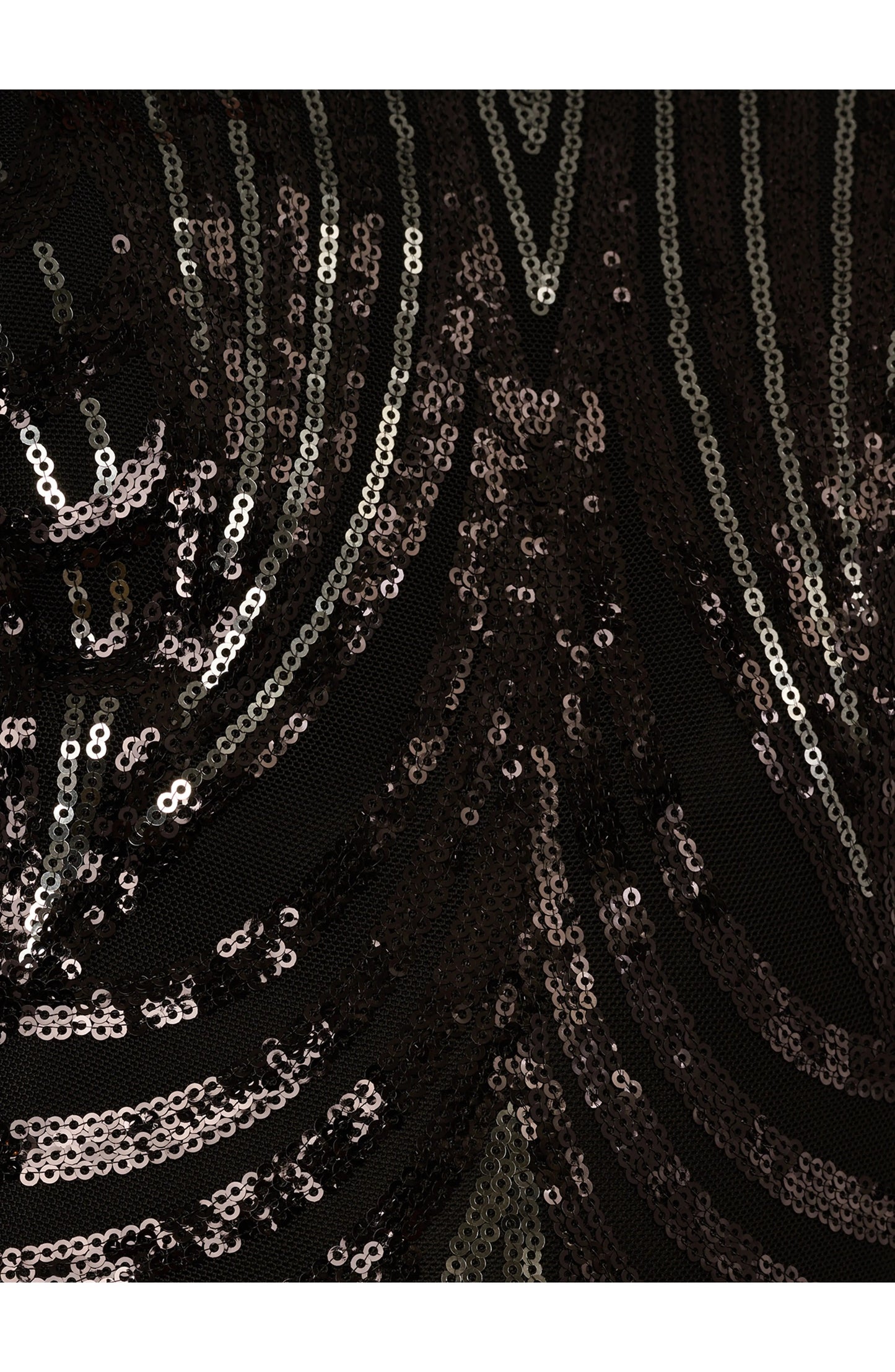 Sleeveless Sequin High Neck Full-Length Formal Gown Black Gunmetal