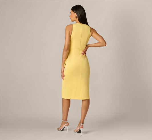 Crew/High-Neck Midi Scuba Occasion Sheath Adrianna Papell AP1D106330