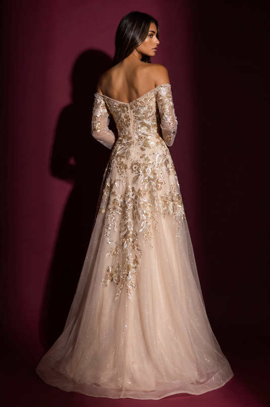 Style 1752 Champagne, back view