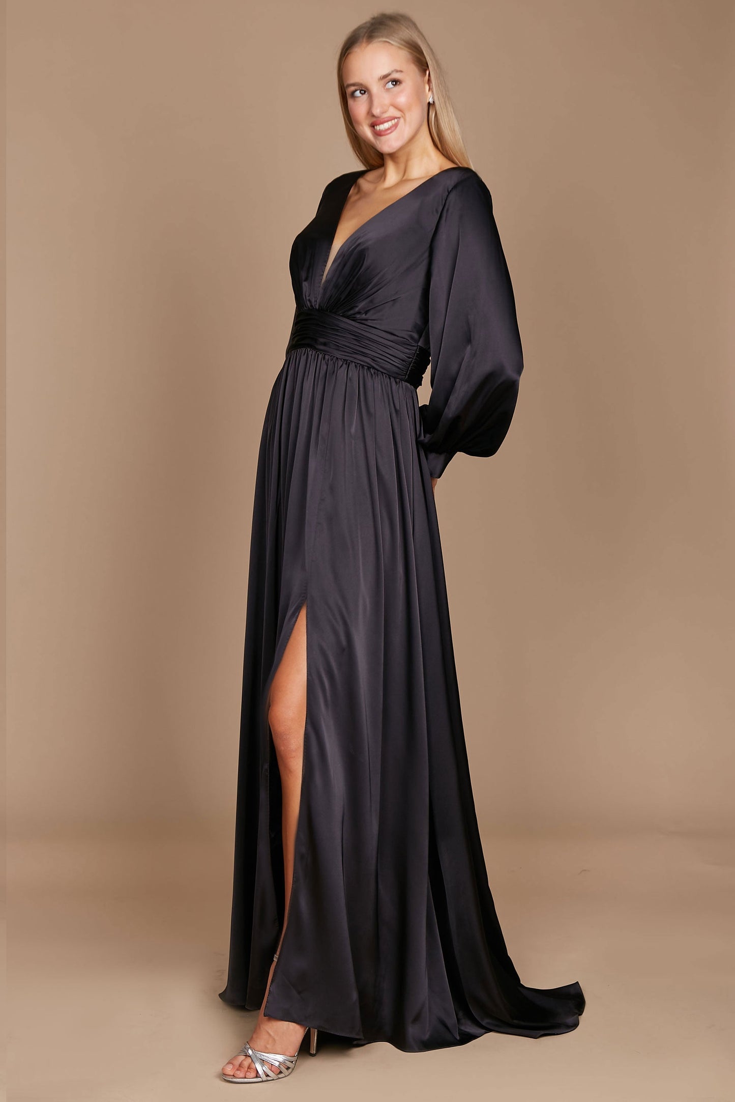 Floor Length Sleeve Formal Evening Party Dress