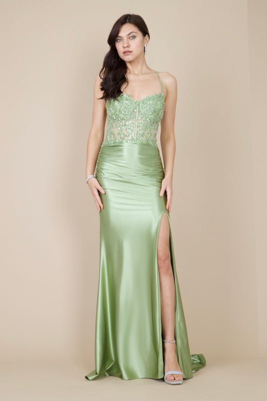 Open Back Floor Length Sexy Formal Prom Dress