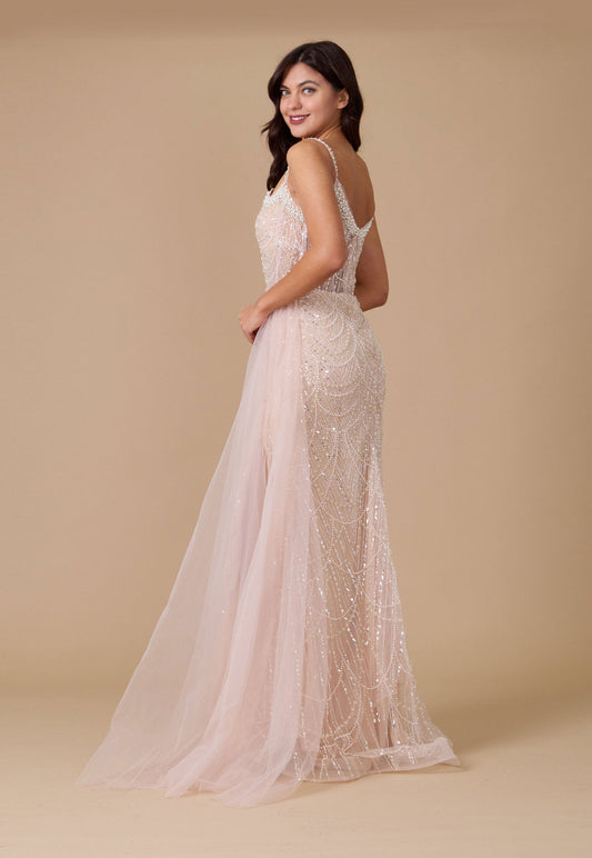 Corset Hand Beaded Couture Formal Dress