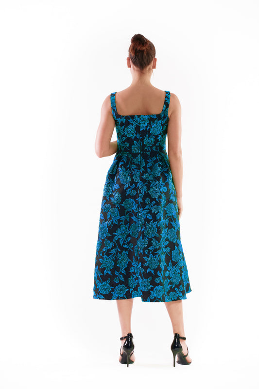 Donna Ricco DR53015 Teal back view