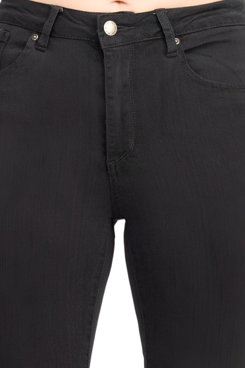 Velvet Heart Mid Waist Skinny Jeans Stretch Button & Zipper Fly Closure Denim Pants with Pockets Velvet Grey - VELVET GREY - Fabric