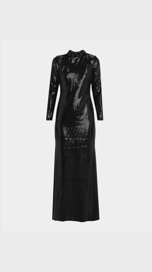 Badgley Mischka Beaded Mock-Neck Sequin Gown EG4581 Wholesale