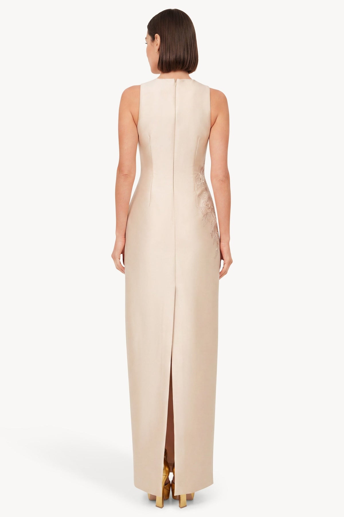 Badgley Mischka Beaded Applique Sleeveless Column Gown EG5104 Wholesale