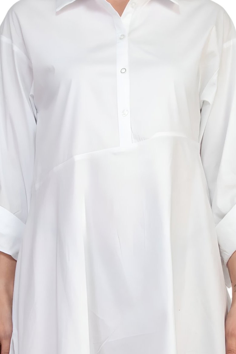 Cupio Shirt Dress - BRIGHT WHITE - Fabric