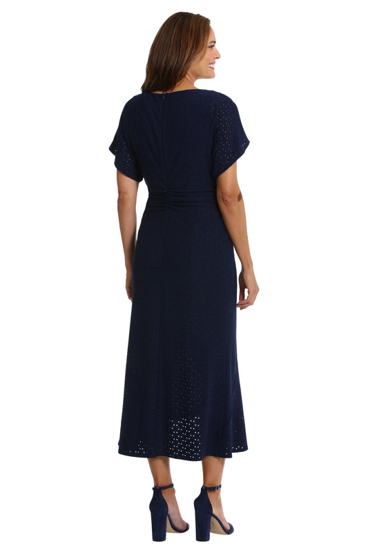 London Times T7163M Navy dress back