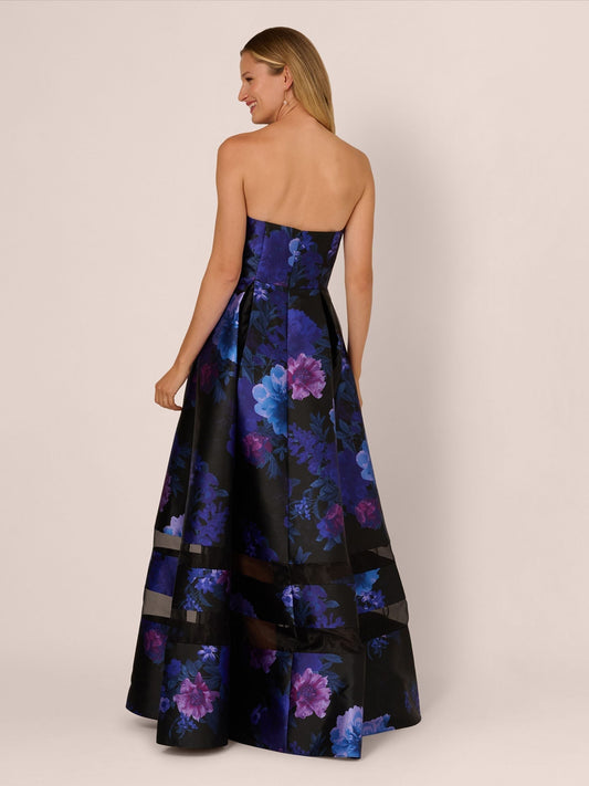 Strapless Long Floral Ballgown by Adrianna Papell AP1E212492