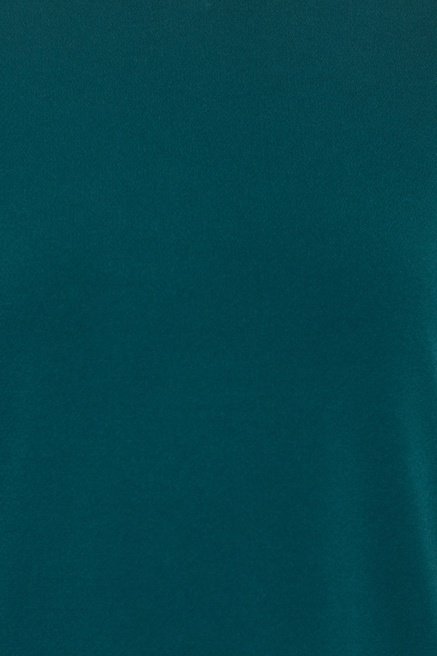 Adrianna Papell Crew Neck Back Button 3/4 Sleeves with Elastic Cuff Crepe Top - DARK EVERGREEN - Fabric
