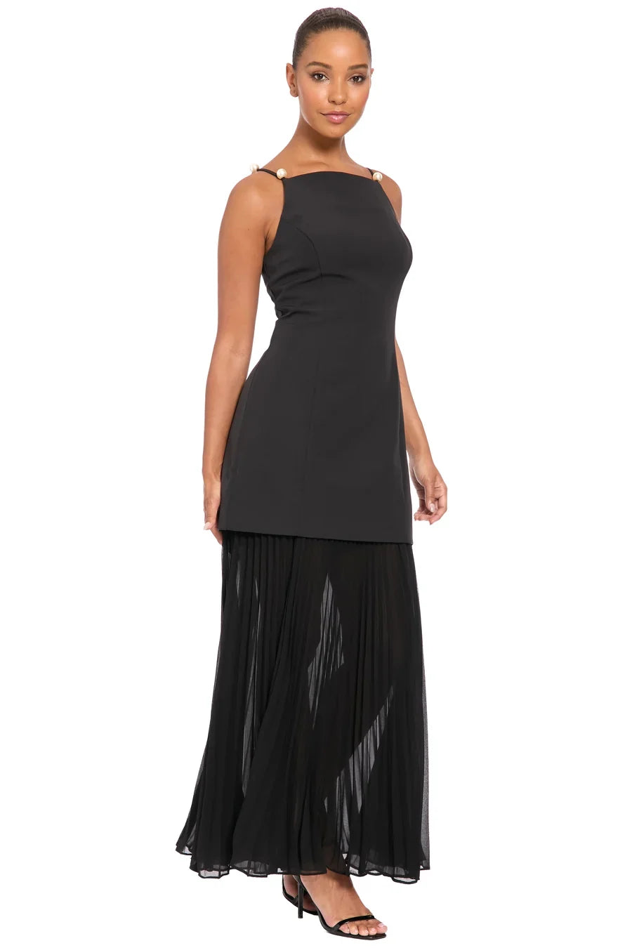 Maggy London Flutter Sleeve and Waist Tie Cocktail Multi Occasion Wedding Guest Dresses for Women, Black MEDIUM for sale G7083M