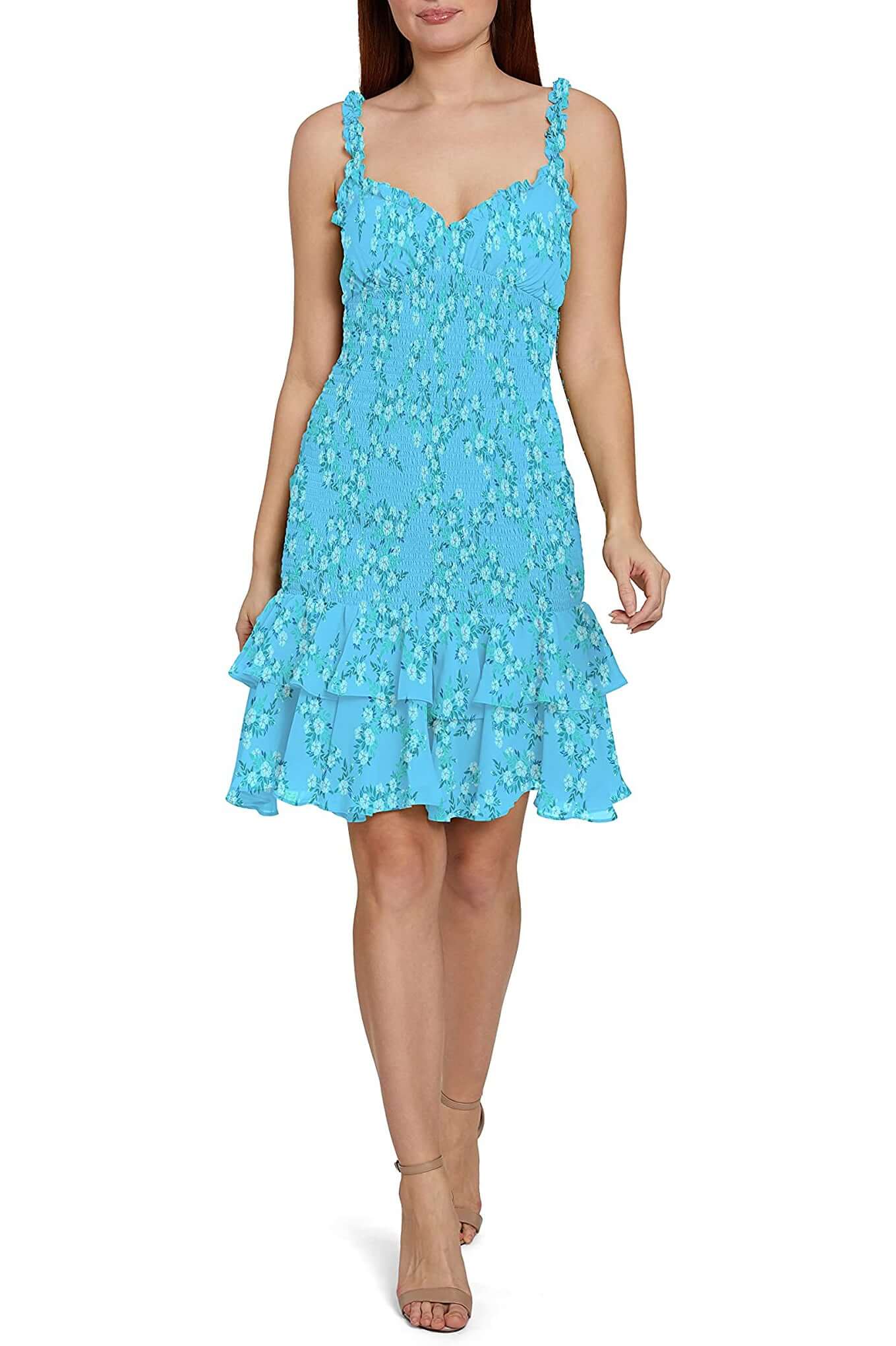 Bcbgeneration tiered ruffle dress best sale