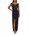 Aidan Mattox MD1E209365 Slit Long Sequin Formal Dress