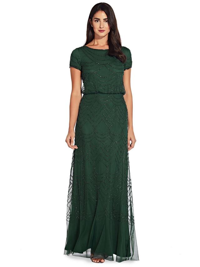 Wholesale Beaded 3D Petal Gown Adrianna Papell AP1E209936