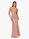 Two Tone Sequin Long Formal Dress Adrianna Papell AP1E212138