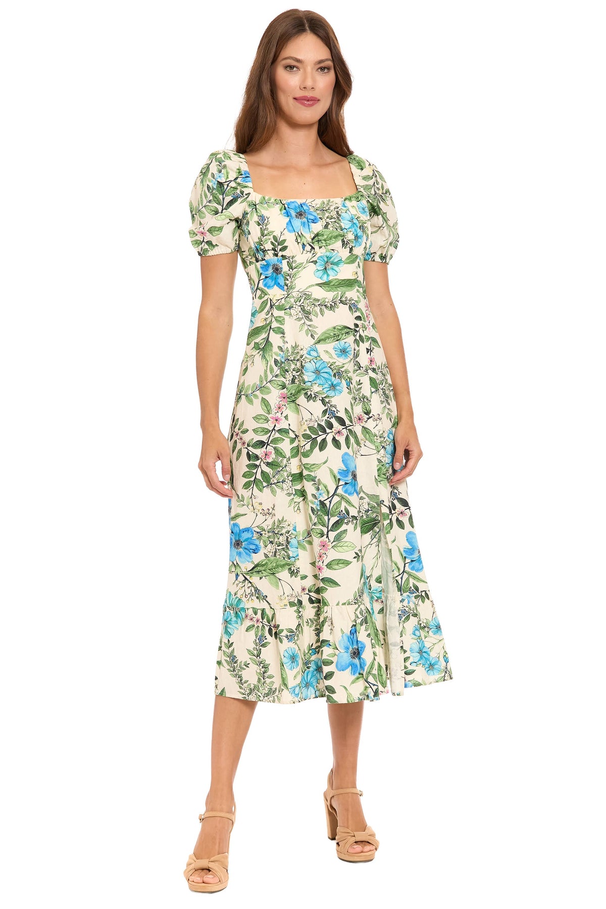 London Times T10265M Cream/Blue front