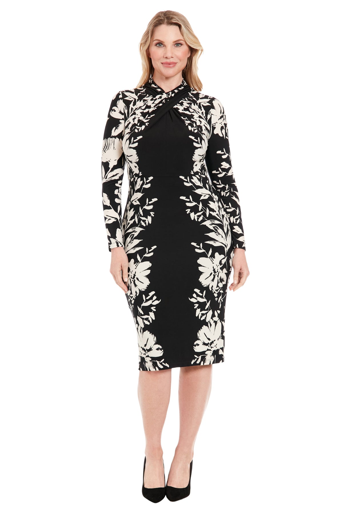 London Times T7593M Black/Cream front