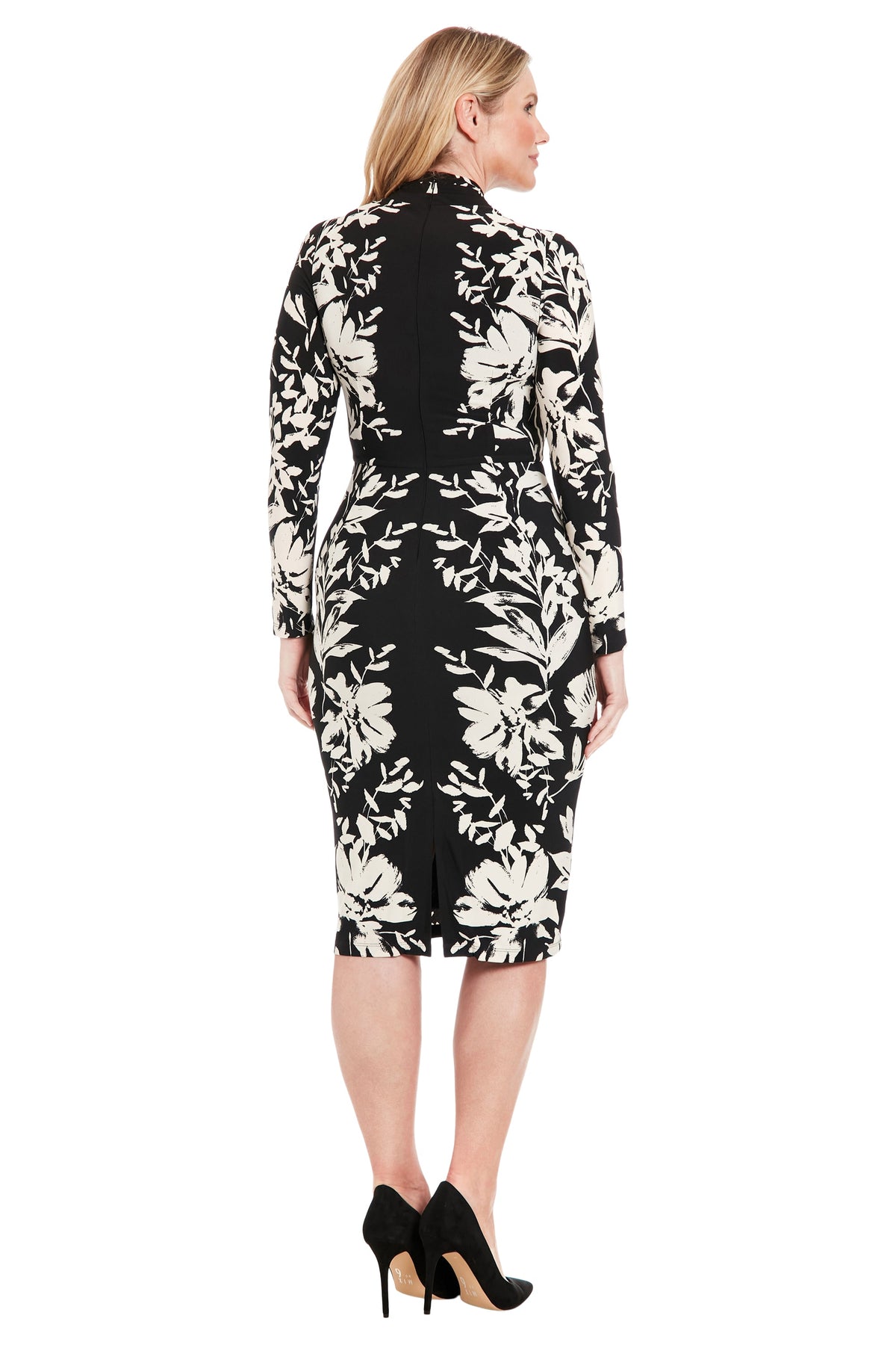 London Times T7593M Black/Cream back