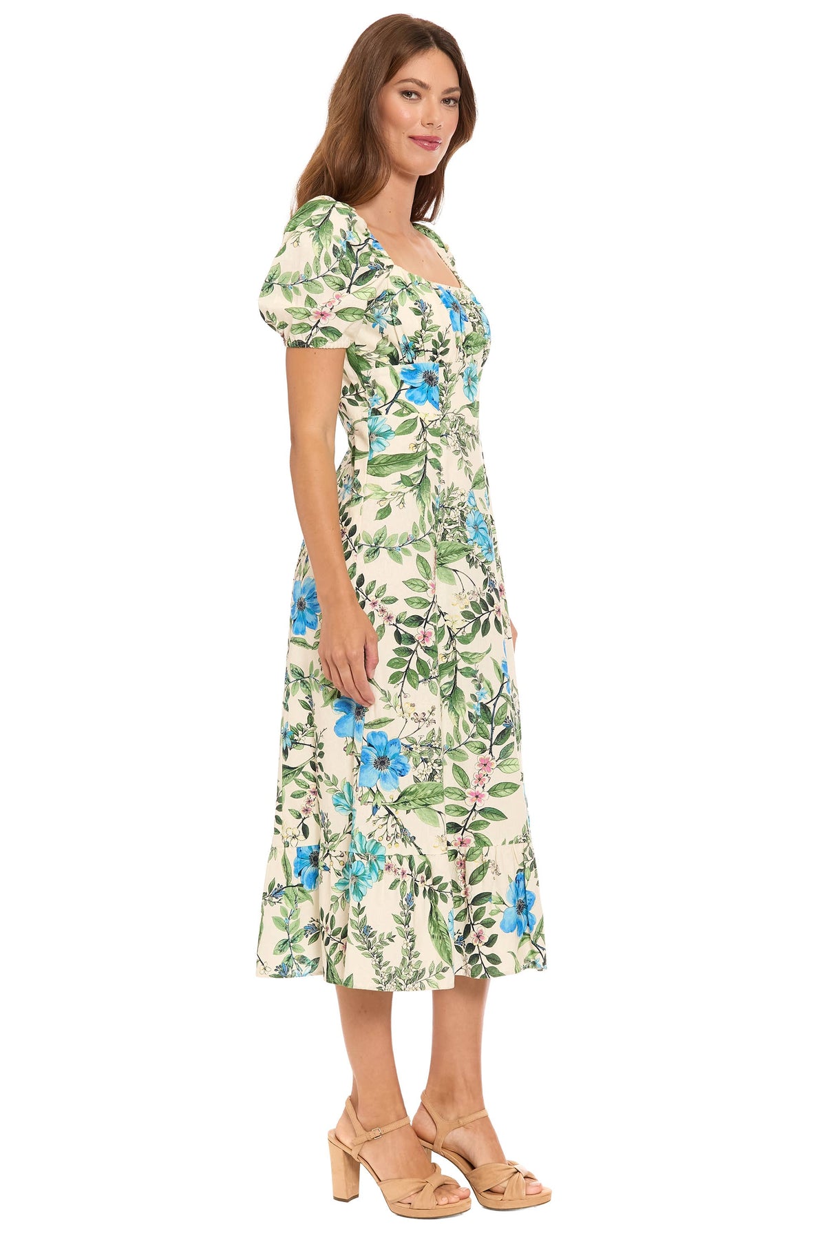 London Times T10265M Cream/Blue side