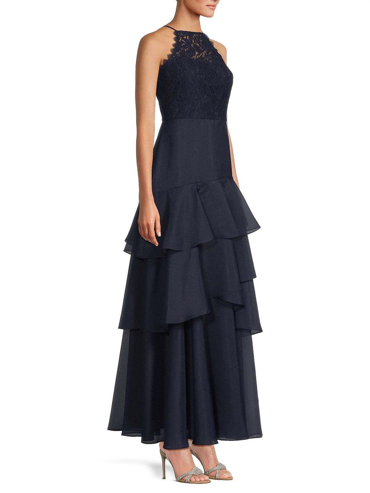 Aidan Mattox MD1E209518 Halter Long Formal Dress