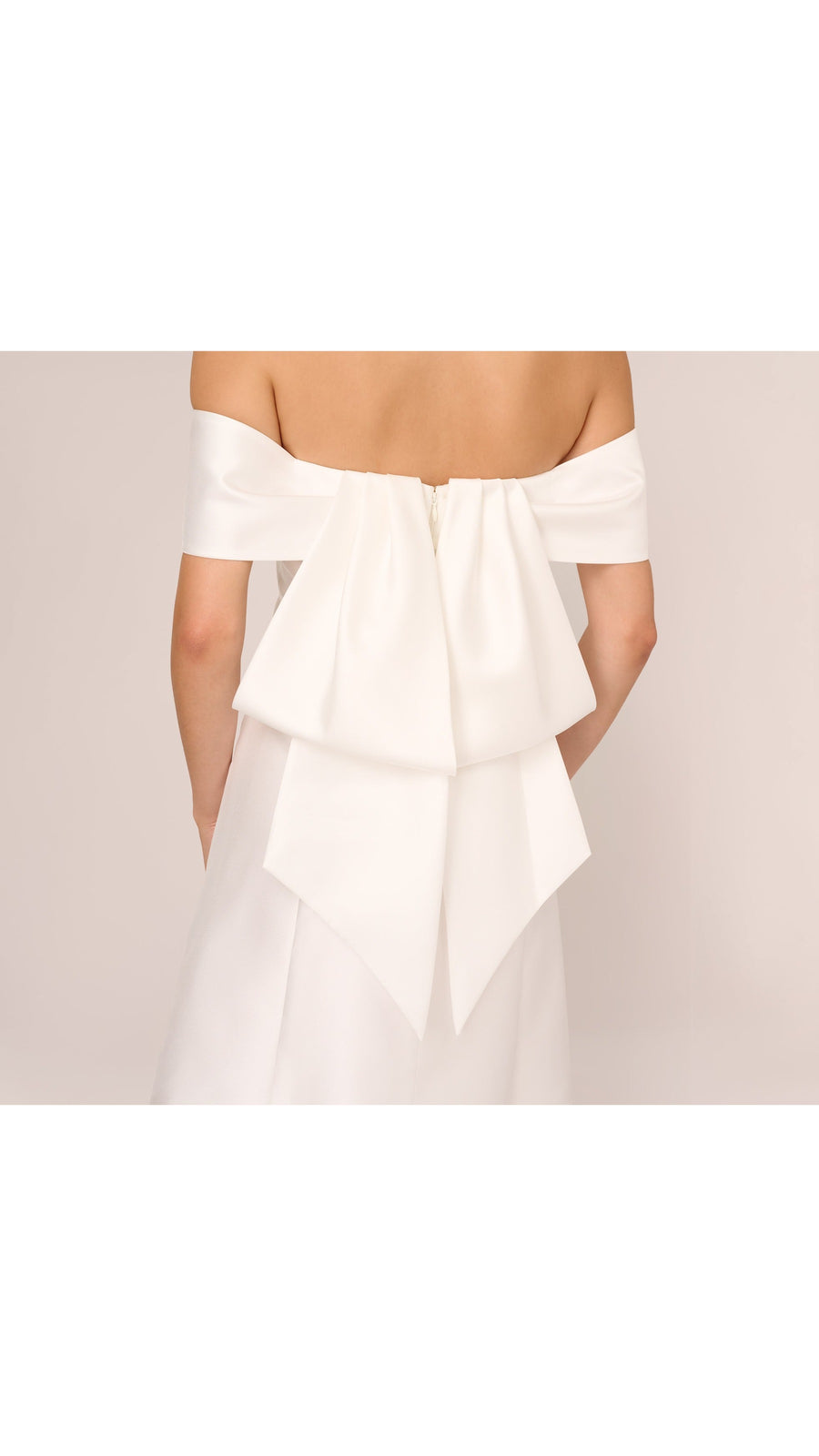 Adrianna Papell Off Shoulder Mikado Bow Back Mini Dress 105214 Wholesale