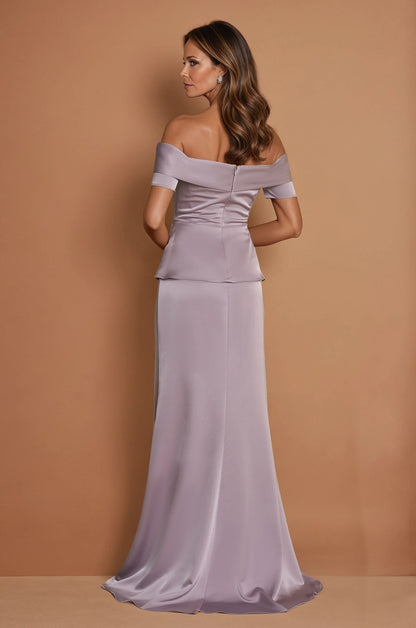 Mother of the Bride Dresses Off Shoulder Sleeve Mother Of The Bride Dress Mauve