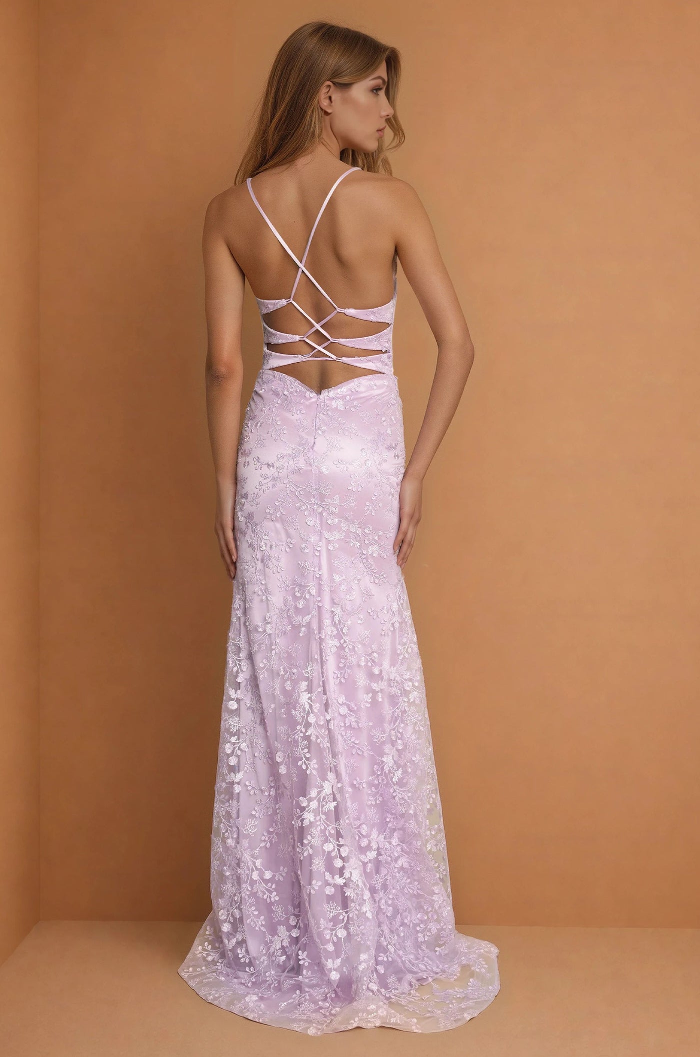 Prom Dresses Long Open Back Sexy Prom Dress Lilac