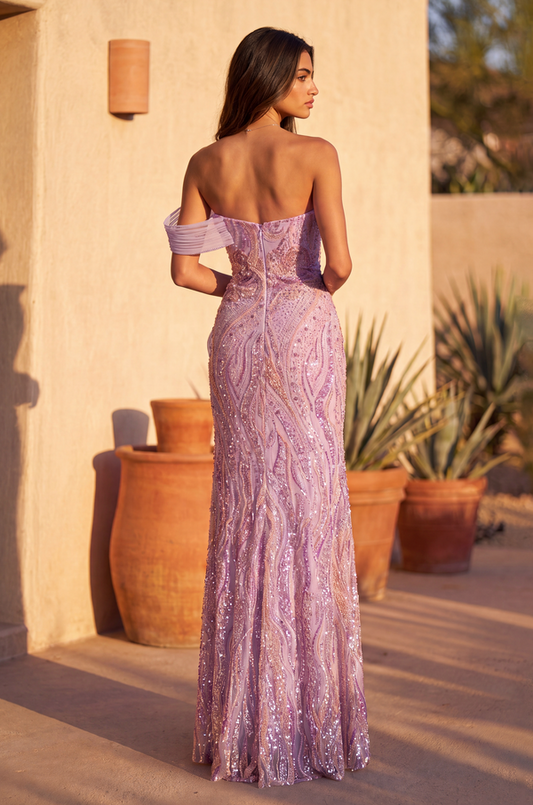 Embellished Architectural Sculptural Couture Dress