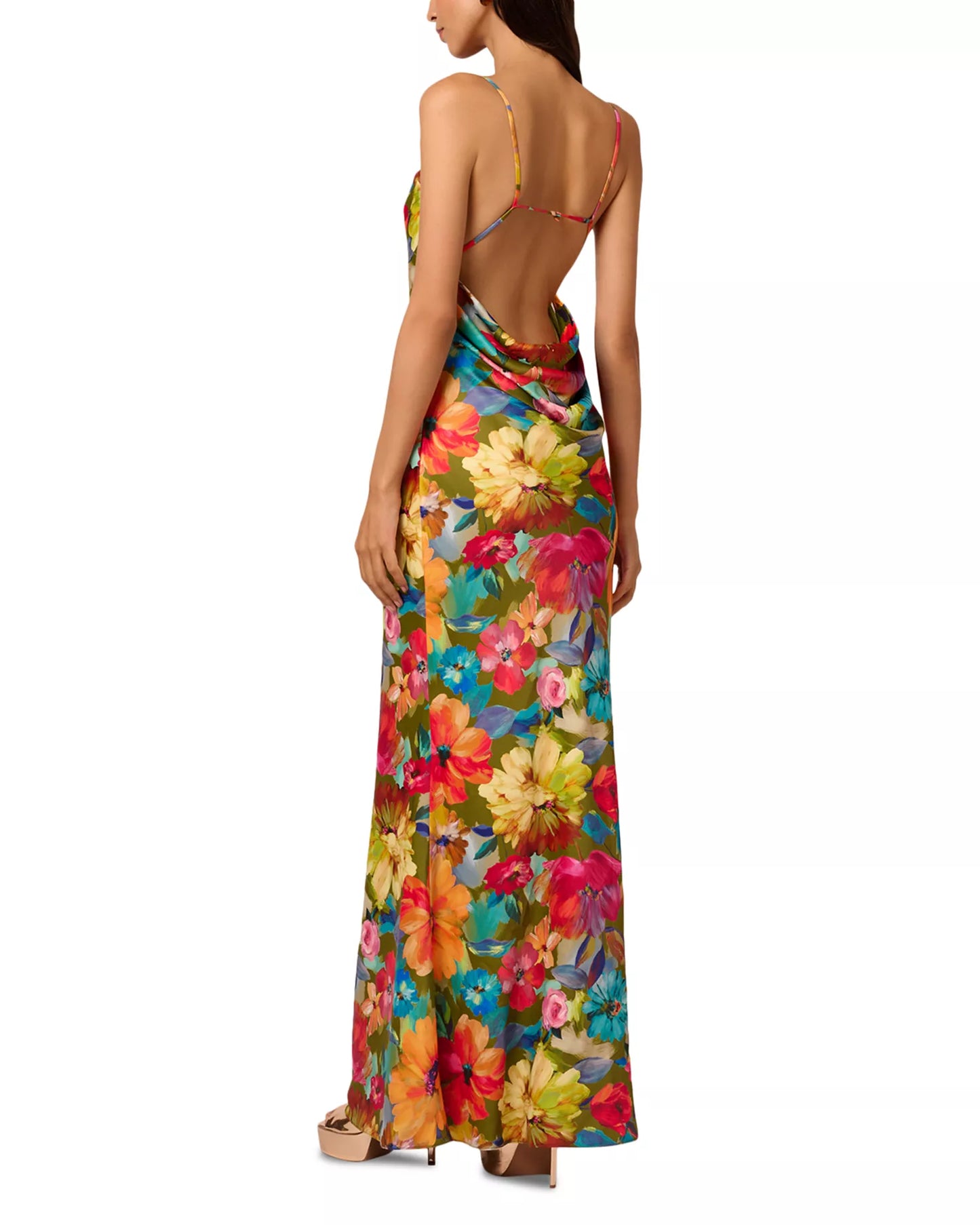 Yara Printed Satin Gown Liv Foster ML1E209313