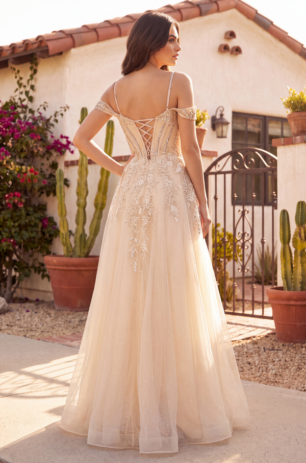 Pageant Long Formal Corset Gown