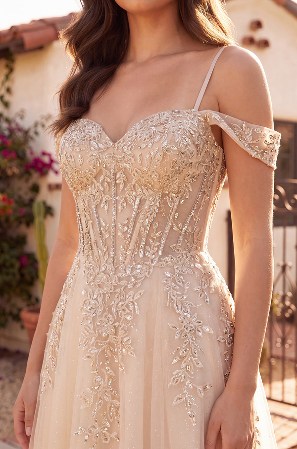 Pageant Long Formal Corset Gown