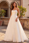 Evening Long Corset Pleated Prom Ball Gown