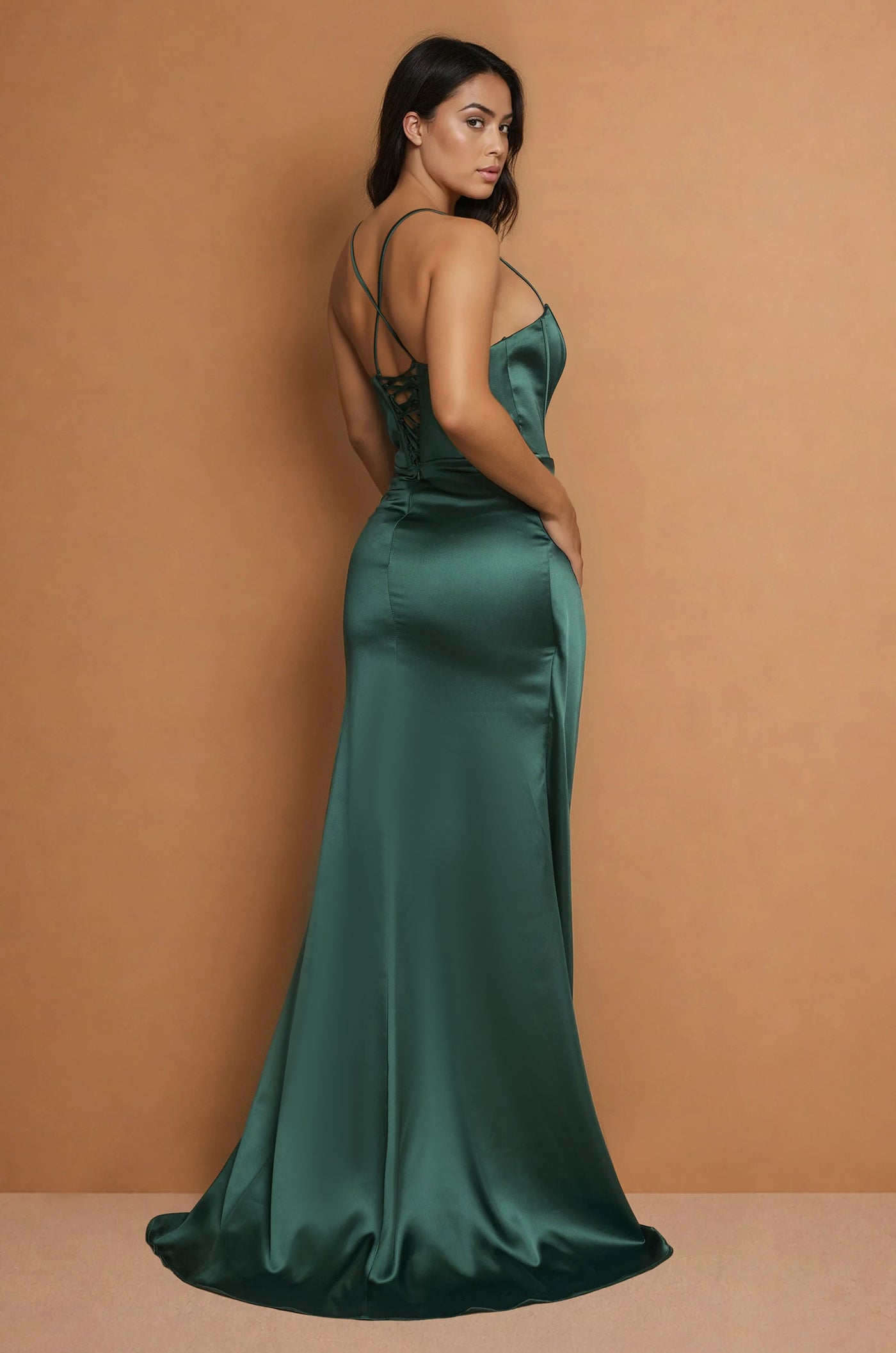 Formal Dresses Long Corset Formal Party Dress Emerald Green