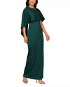 Aidan Mattox MD1E209723 Long Formal Cape Evening Gown