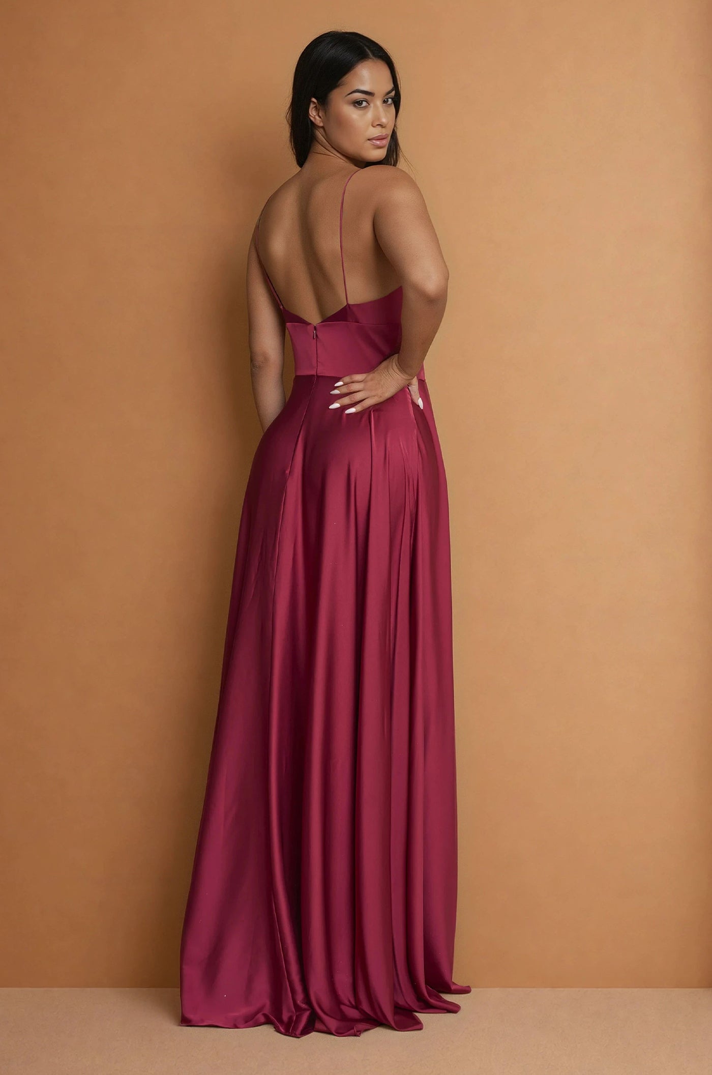 Formal Dresses Long Formal Evening Party A Line Dress Burgundy