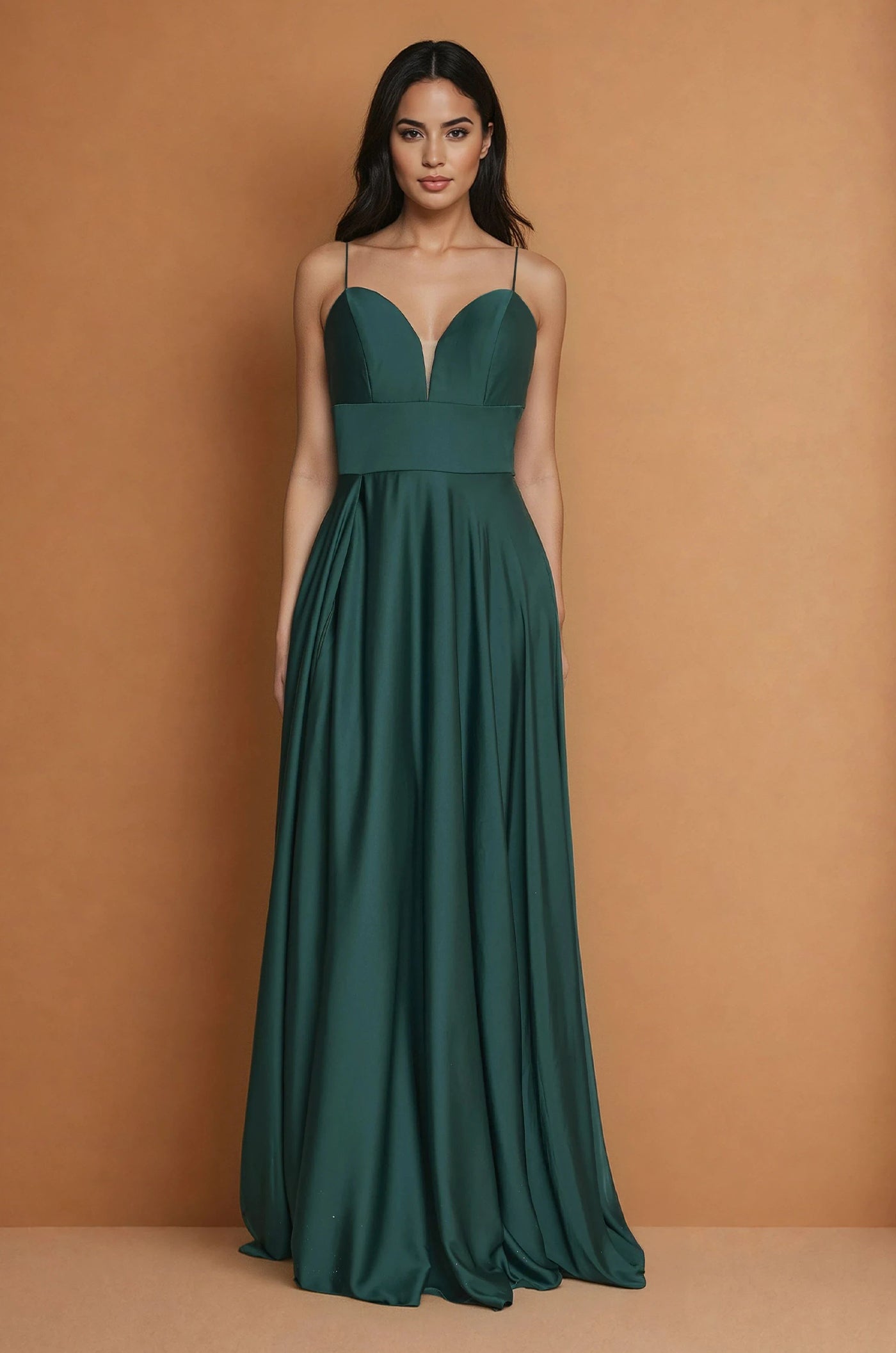 Formal Dresses Long Formal Evening Party A Line Dress Emerald Green