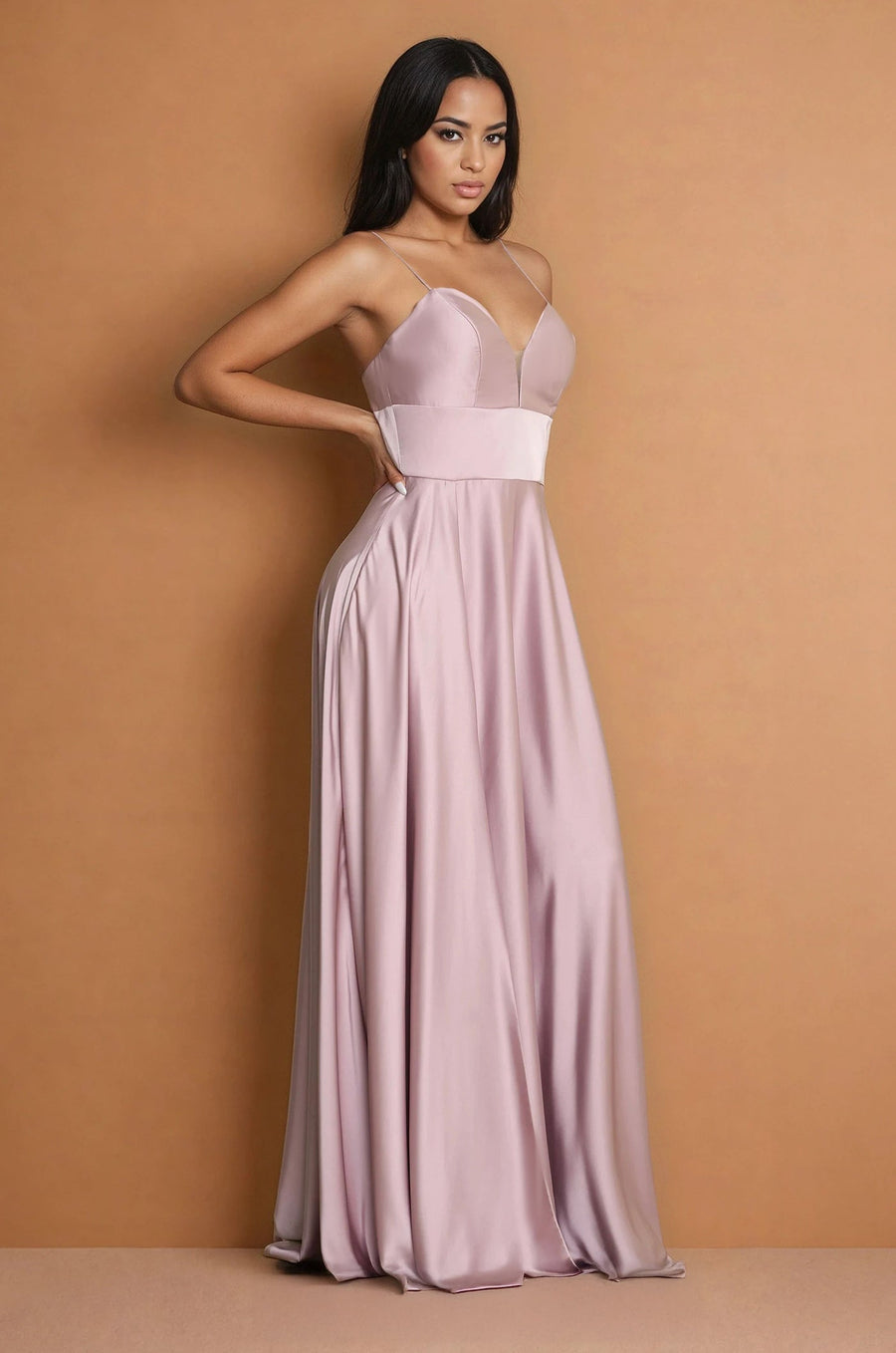 Formal Dresses Long Formal Evening Party A Line Dress Mauve